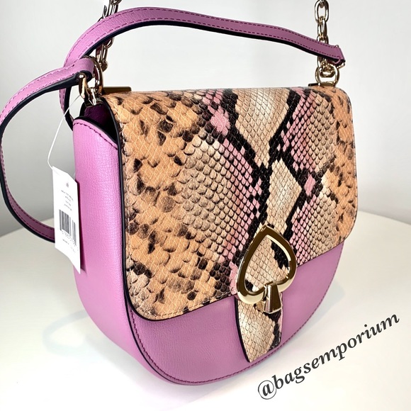 Kate Spade Robyn Exotic Chain Saddle Bag - Picture 15 of 16